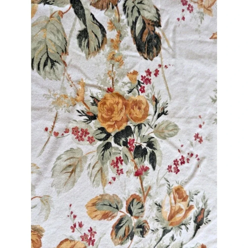 Le Telerie Toscane Heirloom Tablecloth 100% Cotton Floral Luxury Italy 96x66